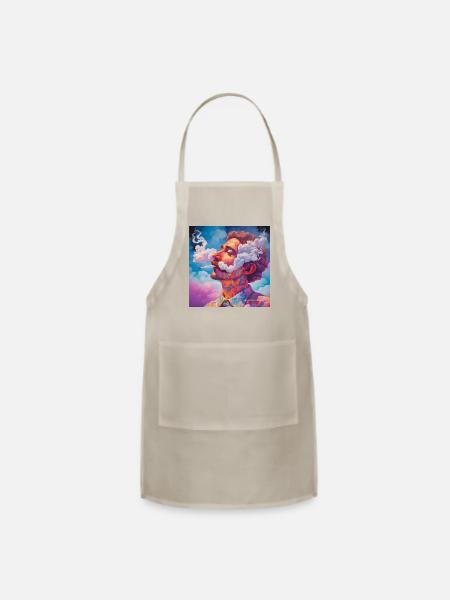 SMOKING AND CLOUD - Adjustable Apron - natural - Front