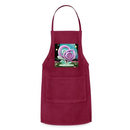 Lila Bloom | Double Floral Eco-Inspired Art - Adjustable Apron