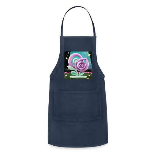 Lila Bloom | Double Floral Eco-Inspired Art - Adjustable Apron