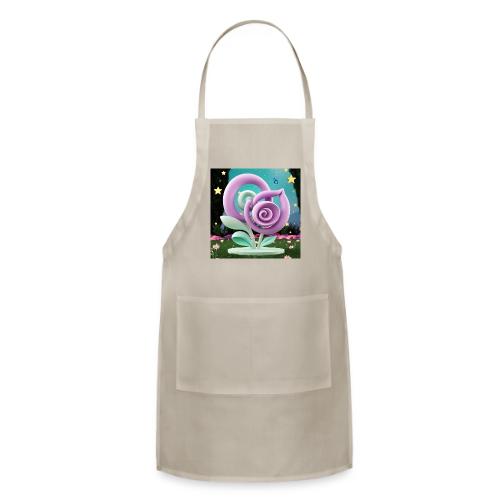 Lila Bloom | Double Floral Eco-Inspired Art - Adjustable Apron
