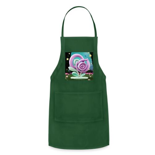Lila Bloom | Double Floral Eco-Inspired Art - Adjustable Apron