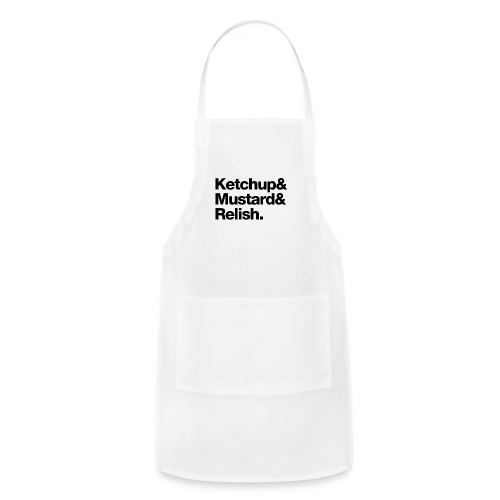 Condiments - Ketchup Mustard Relish - Adjustable Apron