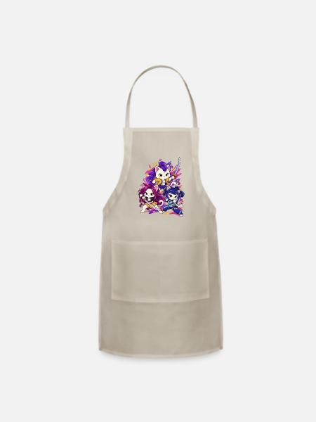 Kinetic Cat Clan Sword Warlords - Adjustable Apron - natural - Front