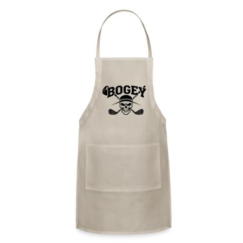 BOGEY - Skull Golf Gag Gift Tee for Men - Adjustable Apron