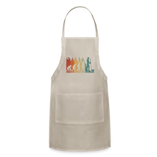 Evolution of Golf - Golf Dad Gift Tee for Men - Adjustable Apron