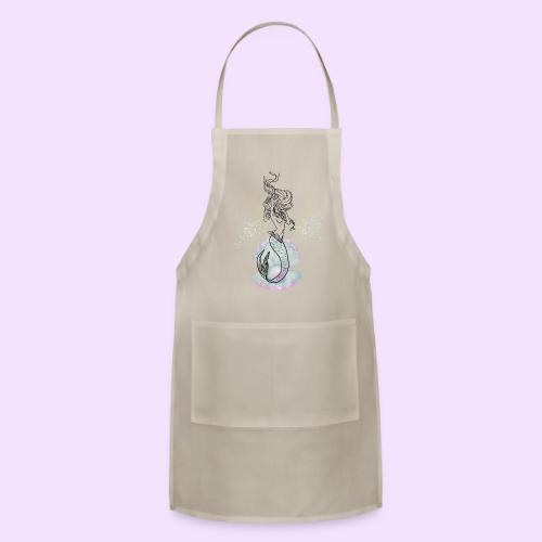 Mermaid Ocean Goddess In Shell - Fairytale Design - Adjustable Apron