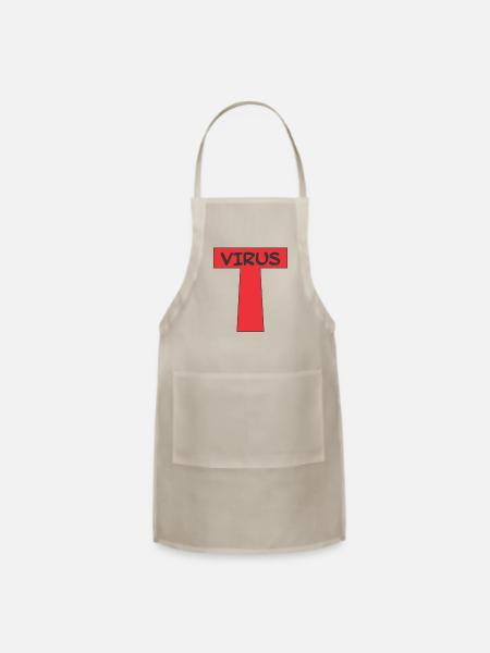T VIRUS - Adjustable Apron - natural - Front