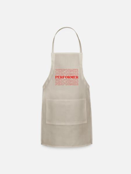 Performer Artist Entertainer Showman Actor - Adjustable Apron - natural - Front