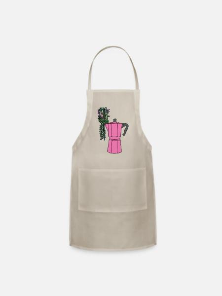 Coffee Pot - Adjustable Apron - natural - Front