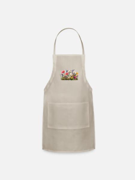 wildflowers - Adjustable Apron - natural