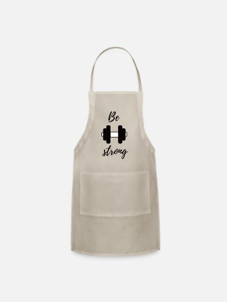 Be strong - Adjustable Apron - natural - Front