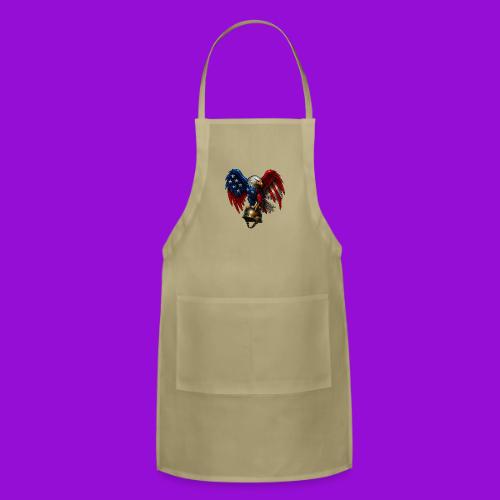 American Flag Bald Eagle - Helmet - Adjustable Apron