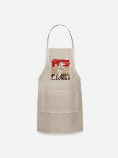 Horse Riding Western Cowboy - Adjustable Apron - natural - Front