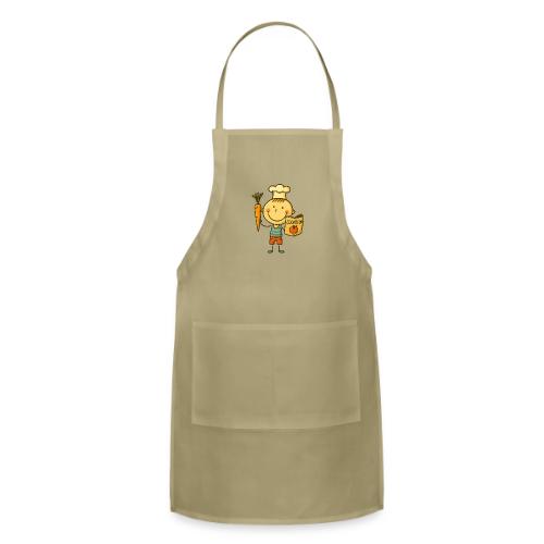 Cartoon Chef Boy Kids Cooking Shirt - Adjustable Apron
