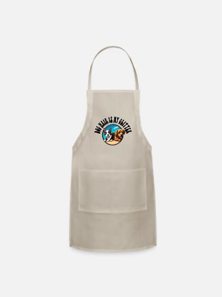 Dog Hair Is My Glitter - Adjustable Apron - natural - Front