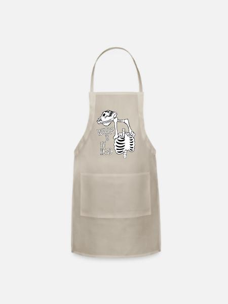 Where is my head? - Adjustable Apron - natural
