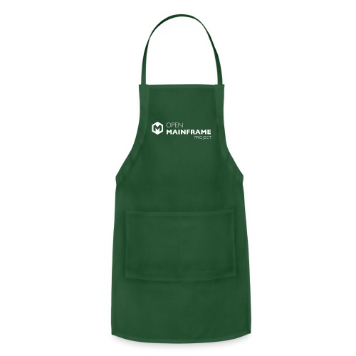 Open Mainframe Project - White Logo - Adjustable Apron