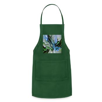 Emerald Echoes - Adjustable Apron - forest green - Front - Julia (174cm)