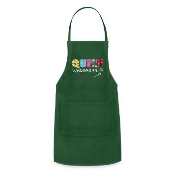 Quilt Whirer Quilting Saying Quote Sewing - Adjustable Apron - forest green - Front - Julia (174cm)