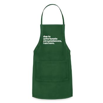 Unfortunate Circunstance - Adjustable Apron - forest green - Front - Julia (174cm)