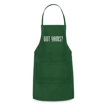 Got Yams Thanksgiving Or Anytime Meme - Adjustable Apron - forest green - Front - Julia (174cm)