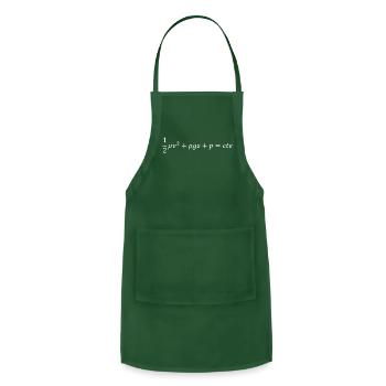 bernoulli equation of fluid dynamics - Adjustable Apron - forest green - Front - Julia (174cm)