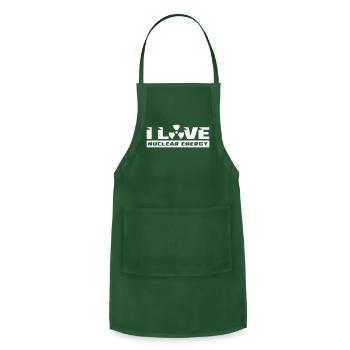 I love nuclear energy Radioactive Nuclear Power - Adjustable Apron - forest green - Front - Julia (174cm)