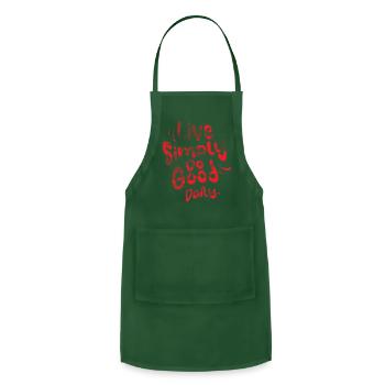 Live Simply - Adjustable Apron - forest green - Front - Julia (174cm)