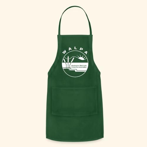 white logo - Adjustable Apron