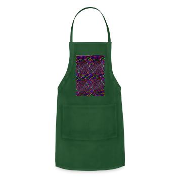 Dazzling Colorful Vortex - Adjustable Apron - forest green - Front - Julia (174cm)