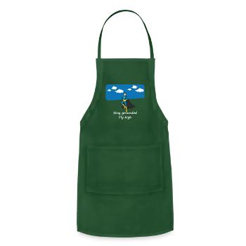 stay grounded fly high limitless wings valor hero - Adjustable Apron - forest green - Front - Julia (174cm)