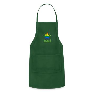 Cannabis Weed, Cannabis, Dope Dope - Adjustable Apron - forest green - Front - Julia (174cm)