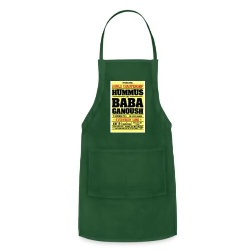 Hummus versus Baba Ganoush - Adjustable Apron