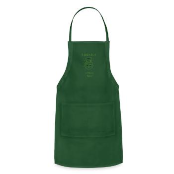 Luck is Just a Clover Away - Adjustable Apron - forest green - Front - Julia (174cm)