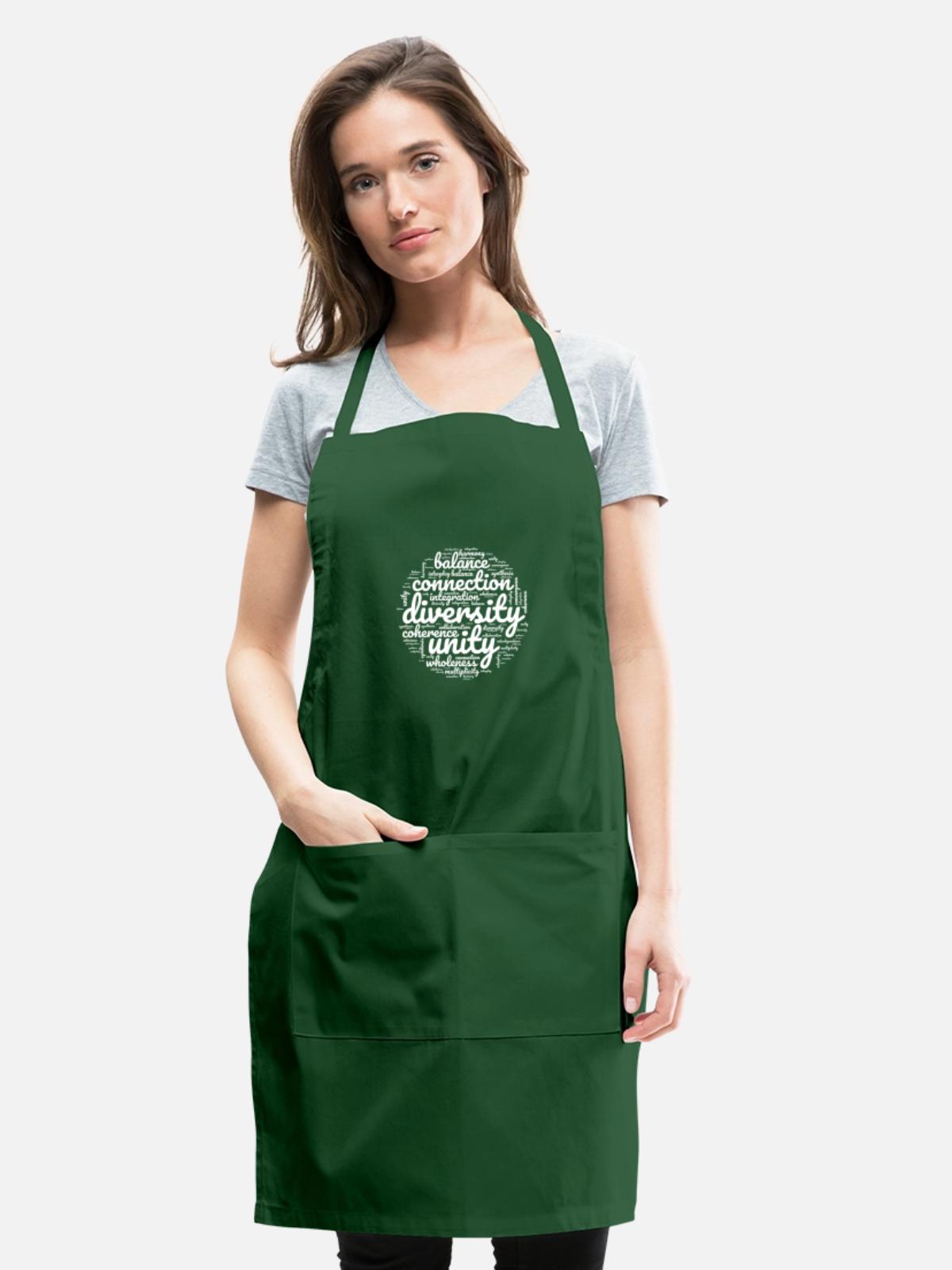 Celebrate Diversity - Adjustable Apron - forest green - Front - Julia (174cm)