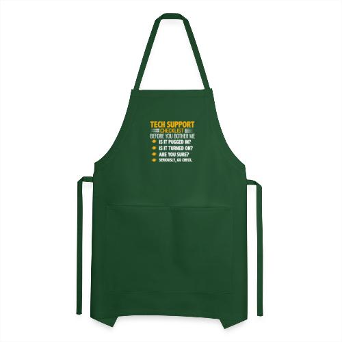 Computer Repair Hourly Rate funny saying quote - Adjustable Apron