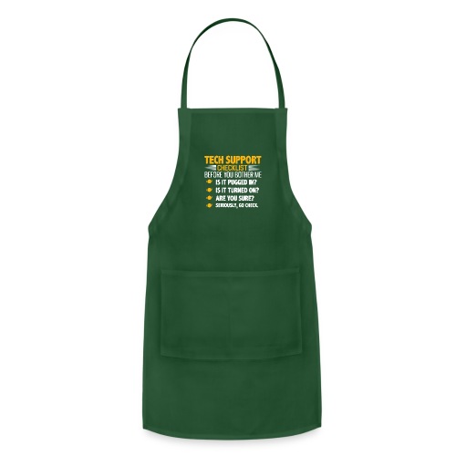 Computer Repair Hourly Rate funny saying quote - Adjustable Apron