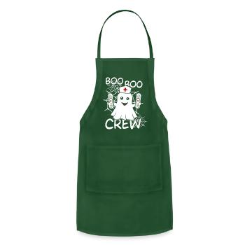 Boo Boo Crew - Adjustable Apron - forest green - Front - Julia (174cm)