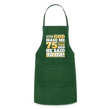 75Th 75 Years - Adjustable Apron - forest green - Front - Julia (174cm)