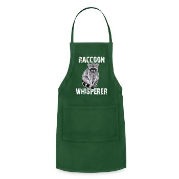 Raccoon Whisperer - Adjustable Apron - forest green - Front - Julia (174cm)