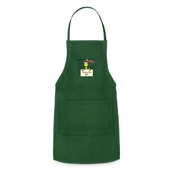 Giraffe christmas funny prison - Adjustable Apron - forest green - Front - Julia (174cm)