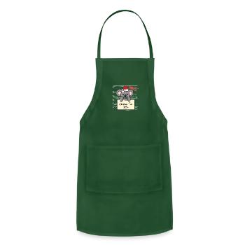 Koala christmas funny prison - Adjustable Apron - forest green - Front - Julia (174cm)