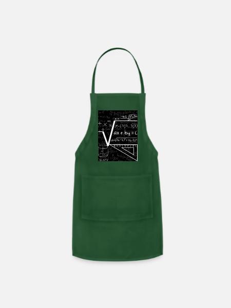Mathematics - Adjustable Apron - forest green