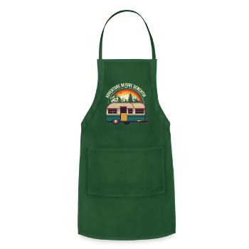 Adventure Before Dementia - Adjustable Apron - forest green - Front - Julia (174cm)