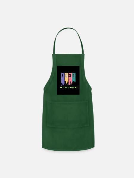 Lost In the Forest - Adjustable Apron - forest green