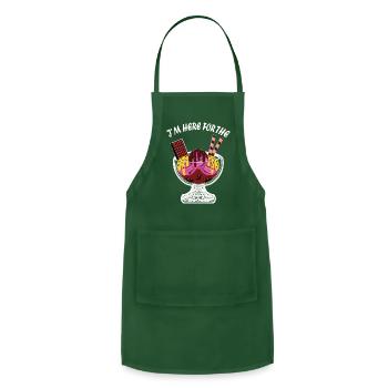 Foodie Dessert Lover Funny - Adjustable Apron - forest green - Front - Julia (174cm)