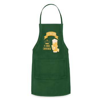 Beer lover award for drinking king St Patrick Day - Adjustable Apron - forest green - Front - Julia (174cm)