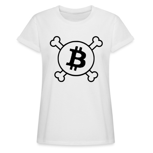 btc pirateflag jolly roger bitcoin pirate flag - Women's Relaxed Fit T-Shirt