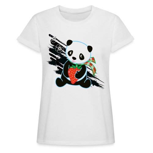 Cute Kawaii Panda T-shirt by Banzai Chicks - Women's Relaxed Fit T-Shirt