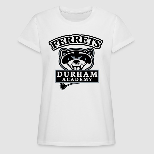 durham academy ferrets logo black - Women's Relaxed Fit T-Shirt